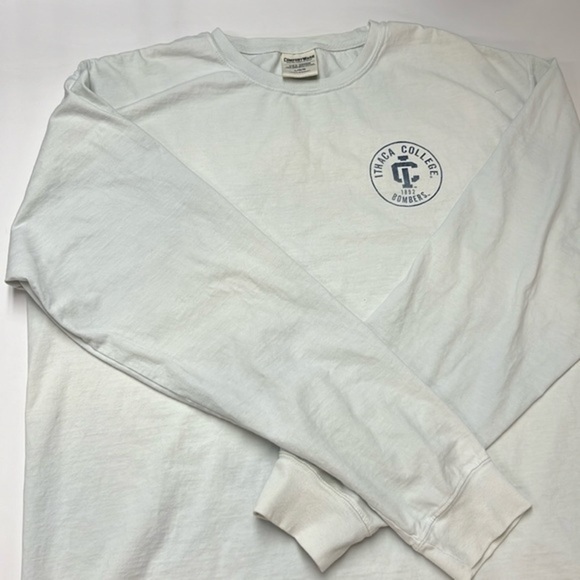 ITHACA COLLEGE Light Blue Long Sleeve With Logo on the Back - Picture 2 of 7